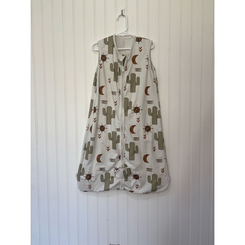 Totahä Baby Sleep Sack with Cactus Print - Cream & Olive